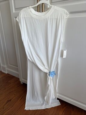 Pilcro White Sleeveless Tunic Maxi with side slits NWT